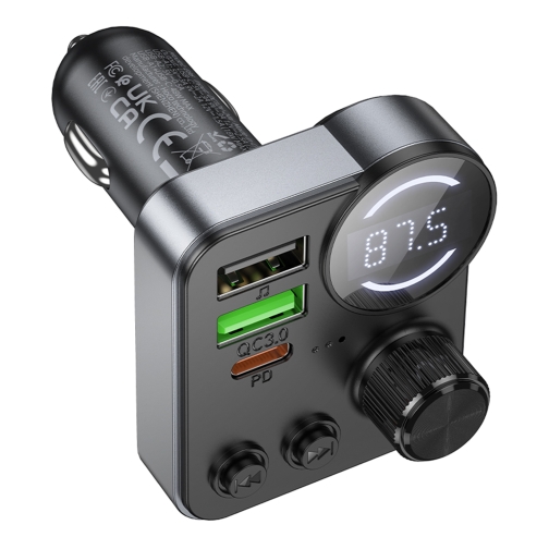 Купити FM-трансмітер Hoco E86 PD30W+QC3.0 18W Total 48W, 4