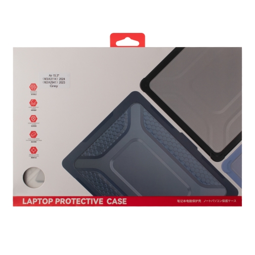 Купить Накладка TPU+PC Hex Shield for MacBook Air 15" 2025/2024/2023 (M4 A3114/M3 A3114/M2 A2941), 2