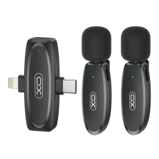 Купити Мікрофон Петличний Бездротовий XO MKF010 Twin Type-C+IP Купити Мікрофон Петличний Бездротовий XO MKF010 Twin Type-C+IP