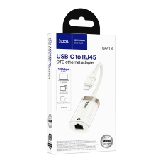 Купить Переходник Hoco UA41B Type-C to Ethernet adapter (100 Mbps)