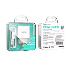 Купити Мережевий Зарядний Пристрій Hoco C76A Pro 1USB-C PD/QC 30W+Type-C to Type-C М'ята упаковка