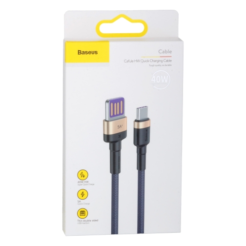 Купити Кабель USB Baseus USB to Type-C 40W 5A CATKLF-P, 3