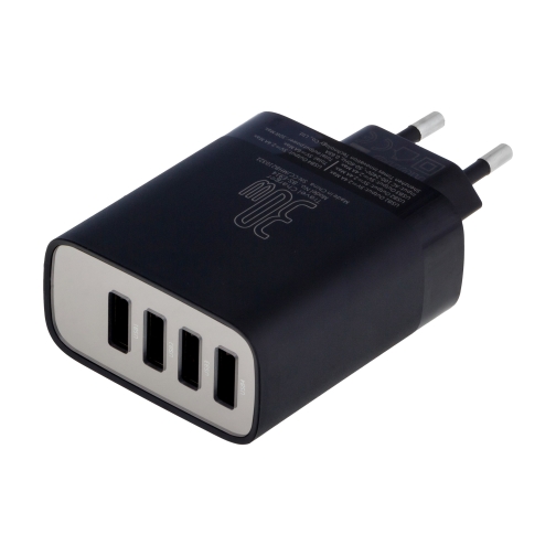 Купити Мережевий Зарядний Пристрій Baseus Mirror Lake 4 USB 30W CCJMHB-B 6A, 5