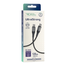 Купити Кабель USB Ridea RC-US42 UltraStrong Type-C to Type-C 60W 1.2m Купити Кабель USB Ridea RC-US42 UltraStrong Type-C to Type-C 60W 1.2m