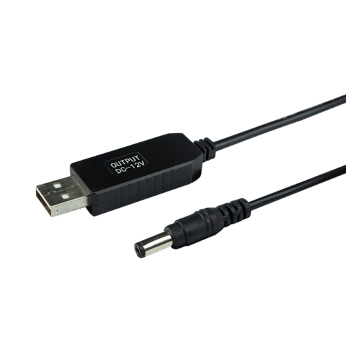 Купити Кабель USB to DC для роутера з 5v на 12v 0.6A 5.5х2.1 mm, 2