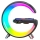 Купить Беспроводное Зарядное Устройство с RGB Light/Alarm Clock/Desk Lamp 15W Мят.Упак.