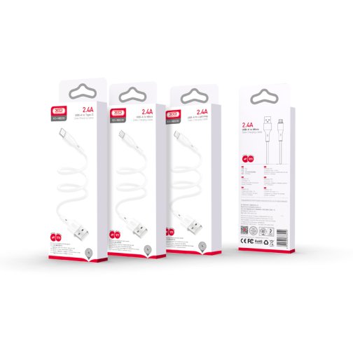 Купить USB XO NB230 Rock Series Lightning 2.4A Мятая упаковка