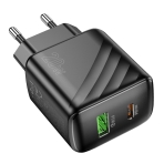 Купить Сетевое Зарядное Устройство Hoco CS25A 1USB-C/1USB PD/QC 20W, 6