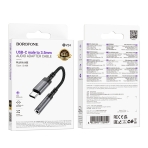 Купить Переходник Borofone BV24 Type-C to AUX 3.5mm (female) 15cm, 2