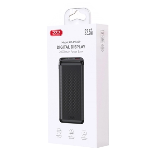 Купити Універсальна Мобільна Батарея Power Bank XO PB309 22.5W Digital Fast Charger 20000mAh, 2