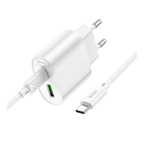 Купити Мережевий Зарядний Пристрій Hoco C109A 1USB-C/1USB PD/QC 20W+Type-C to Type-C, 4