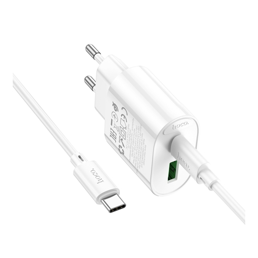 Купити Мережевий Зарядний Пристрій Hoco C109A 1USB-C/1USB PD/QC 20W+Type-C to Type-C, 5