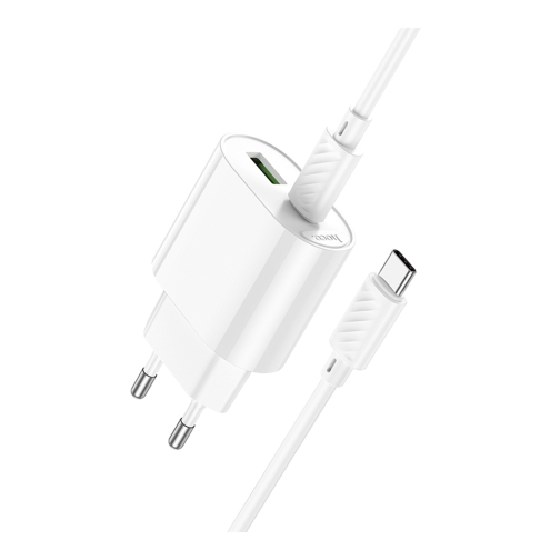 Купити Мережевий Зарядний Пристрій Hoco C109A 1USB-C/1USB PD/QC 20W+Type-C to Type-C, 6