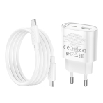Купити Мережевий Зарядний Пристрій Hoco C109A 1USB-C/1USB PD/QC 20W+Type-C to Type-C, 7