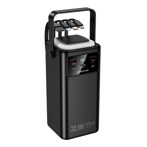 Купить Power Bank Borofone BJ65A High 22.5W+PD20W+four-cables 50000mAh, 3