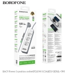 Купить Сетевой Удлинитель Borofone BAC9 (PD20W/1C3A)(EU)(L=3M) Мятая упаковка