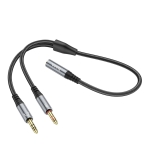 Купити Кабель Audio Splitter  Hoco UPA21 2-in-1 3.5 female to 2 male