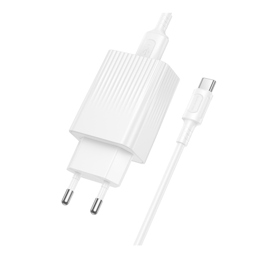 Купить Сетевое Зарядное Устройство Borofone BAS72A 1USB QC3.0 18W+USB to Type-C, 6