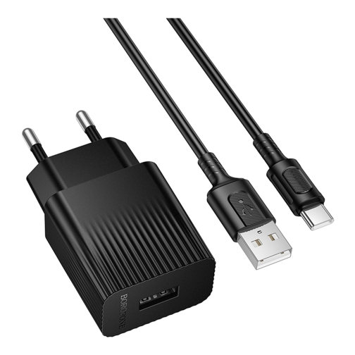 Купить Сетевое Зарядное Устройство Borofone BAS71A 1USB 2.1A+USB to Type-C, 5