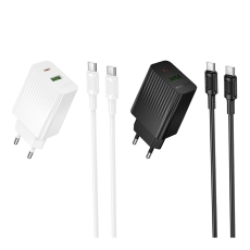 Купить Сетевое Зарядное Устройство Borofone BAS76A 1USB-C/1USB PD/QC 30W+Type-C to Type-C Купить Сетевое Зарядное Устройство Borofone BAS76A 1USB-C/1USB PD/QC 30W+Type-C to Type-C