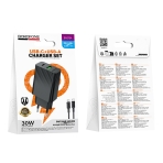 Купить Сетевое Зарядное Устройство Borofone BAS76A 1USB-C/1USB PD/QC 30W+Type-C to Type-C, 3