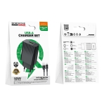 Купити Мережевий Зарядний Пристрій Borofone BAS72A 1USB QC3.0 18W+USB to Micro, 3