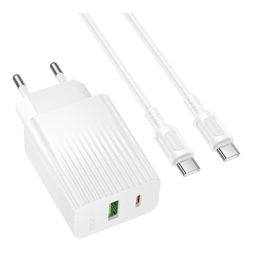 Купить Сетевое Зарядное Устройство Borofone BAS76A 1USB-C/1USB PD/QC 30W+Type-C to Type-C, 4