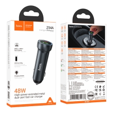 Купить Авто Зарядное Устройство Hoco Z54A 1USB/1USB-C PD48W/QC3.0