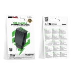 Купити Мережевий Зарядний Пристрій Borofone BAS74A 1USB-C/1USB PD/QC 20W, 3