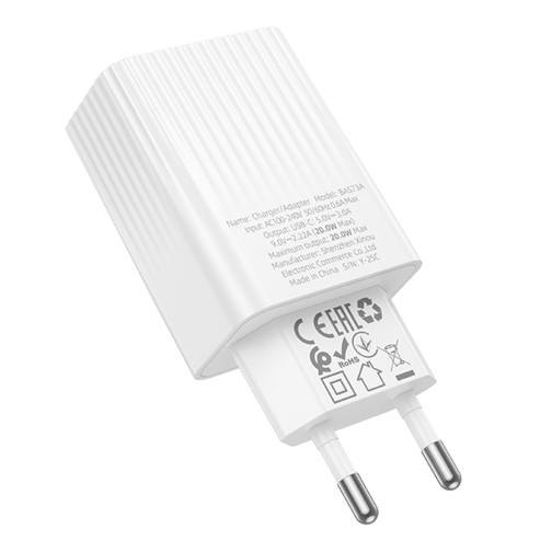 Купити Мережевий Зарядний Пристрій Borofone BAS73A 1USB-C PD/QC 20W, 8