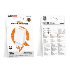 Купити Мережевий Зарядний Пристрій Borofone BAS72A 1USB QC3.0 18W