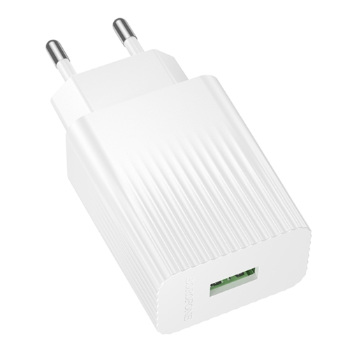 Купить Сетевое Зарядное Устройство Borofone BAS72A 1USB QC3.0 18W, 4
