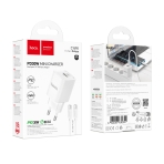 Купити Мережевий Зарядний Пристрій Hoco C149A 1USB/1USB-C PD/QC 30W+Type-C to Type-C М'ята упаковка