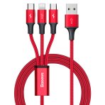 Купити Кабель Baseus Rapid 3-in-1 USB to Micro / Lightning / Type-C 3.5A 1.2m CAJS0000