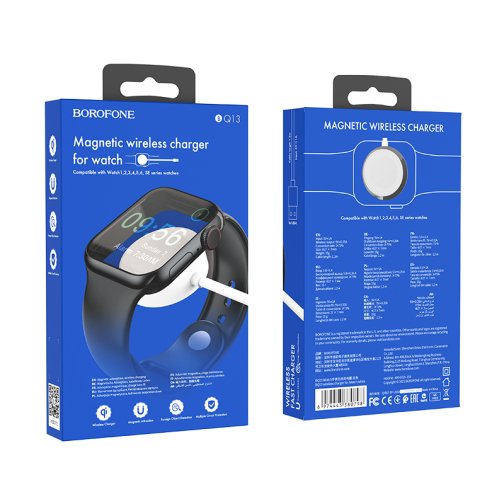 Купити Бездротовий Зарядний Пристрій Borofone BQ13 (iWatch 1-8, SE/SE2/Ultra), 6