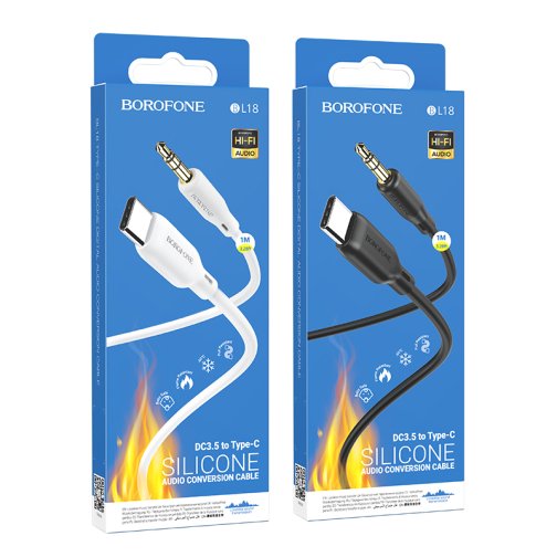 Купити Кабель Aux Borofone BL18 Type-C Silicone