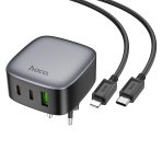 Купить Сетевое Зарядное Устройство Hoco CS33A 1USB/2USB-C PD/QC 30W+Type-C to Lightning, 2
