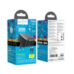 Купить Сетевое Зарядное Устройство Hoco CS33A 1USB/2USB-C PD/QC 30W+Type-C to Lightning, 3