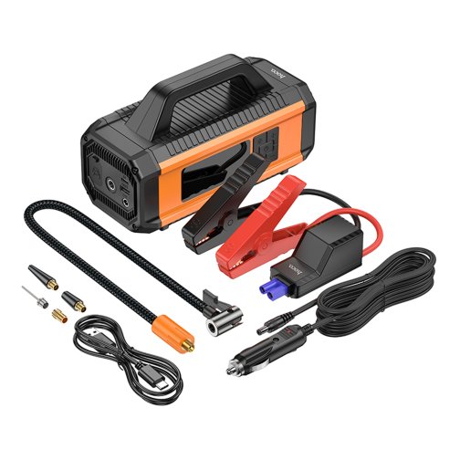 Купити Універсальна Мобільна Батарея Hoco QS4 Air Pump/Jump Starter/Power Bank(10000mAh), 6