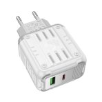 Купити Мережевий Зарядний Пристрій Hoco C136A 1USB-C/1USB PD/QC 45W, 3