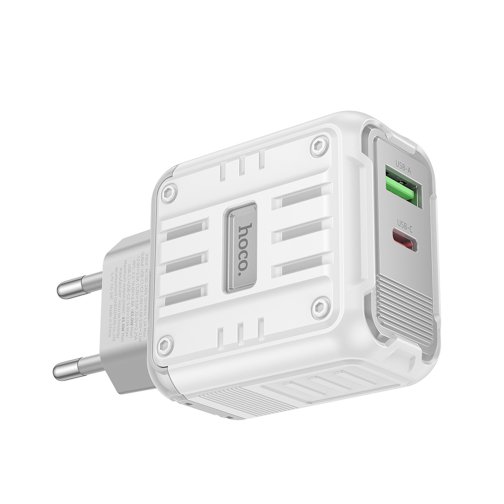 Купити Мережевий Зарядний Пристрій Hoco C136A 1USB-C/1USB PD/QC 45W, 5