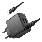 Купити Мережевий Зарядний Пристрій Hoco CS19A 2USB-C/2USB PD/QC 65W+Type-C to Type-C, 6
