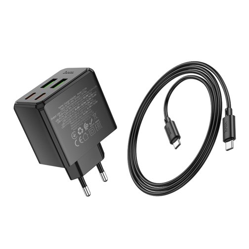 Купити Мережевий Зарядний Пристрій Hoco CS19A 2USB-C/2USB PD/QC 65W+Type-C to Type-C, 7