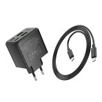 Купити Мережевий Зарядний Пристрій Hoco CS19A 2USB-C/2USB PD/QC 65W+Type-C to Type-C, 7
