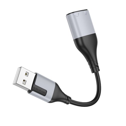 Купить Переходник Borofone BV19 Creator 2-in-1 USB to 3.5mm, 4