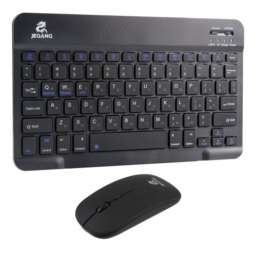 Купить Беспроводная Клавиатура и Мышь JEQANG JB-986 BT keyboard+mouse+bracket, 5