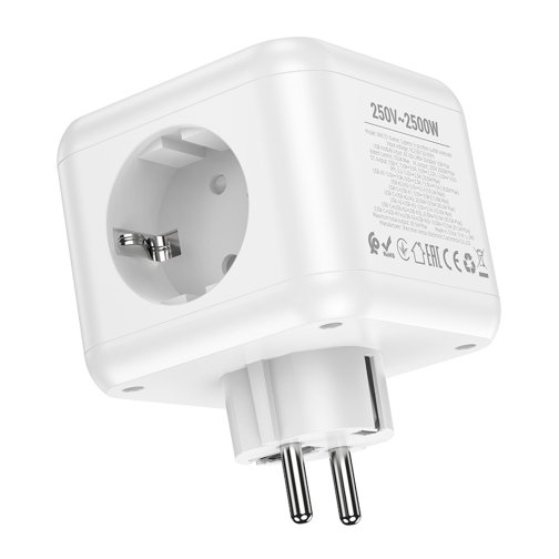 Купити Мережевий Подовжувач Borofone BAC10 (PD20W/1C3A)(EU), 3