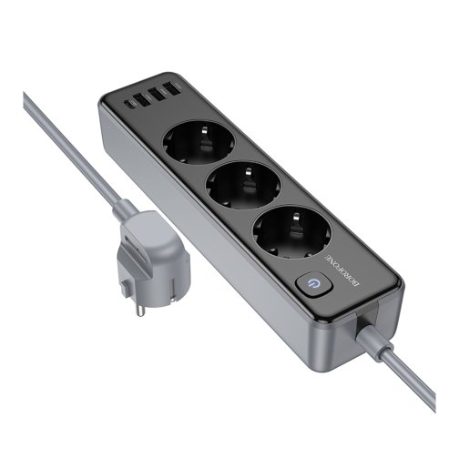 Купити Мережевий Подовжувач Borofone BAC8 (1C3A)(EU)(L=3M), 3