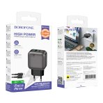 Купити Мережевий Зарядний Пристрій Borofone BAS55A 1USB-C/1USB PD/QC 30W GAN+Type-C to Type-C, 2