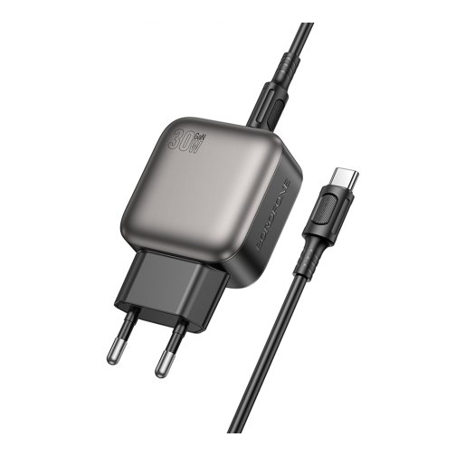Купити Мережевий Зарядний Пристрій Borofone BAS55A 1USB-C/1USB PD/QC 30W GAN+Type-C to Type-C, 4